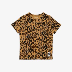 MINI RODINI, BASIC LEOPARD T-SHIRT