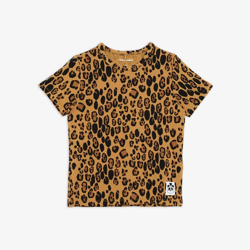 MINI RODINI, BASIC LEOPARD T-SHIRT