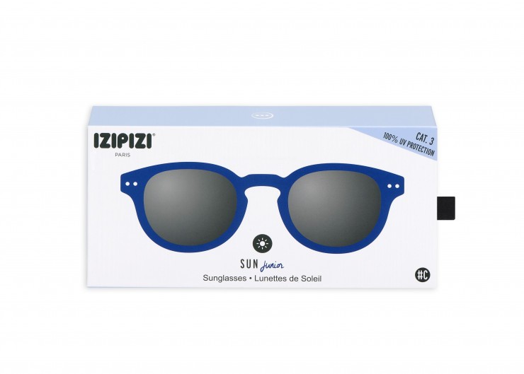IZIPIZI, okulary przeciwsłoneczne Sun Junior #C Navy Blue 5-10lat 