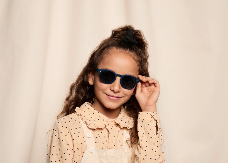 IZIPIZI, okulary przeciwsłoneczne Sun Junior #C Navy Blue 5-10lat 