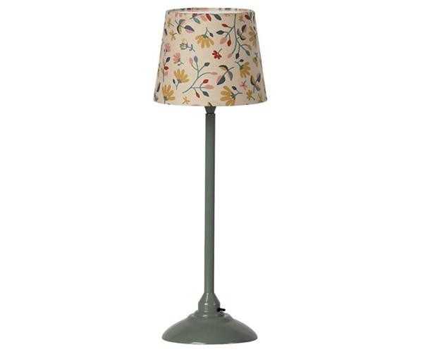 Maileg lampa podłogowa, MINIATURE FLOOR LAMP - DARK MINT 