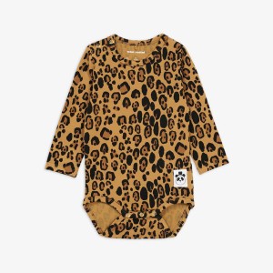 MINI RODINI, BODY BASIC LEOPARD LONG SLEEVE 