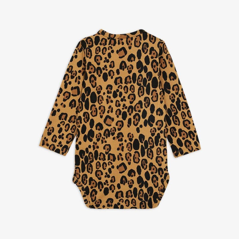 MINI RODINI, BODY BASIC LEOPARD LONG SLEEVE 