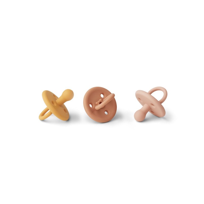 LIEWOOD, smoczek 3 sztuki, Paula pacifier 3-pack - Tuscany rose multi mix