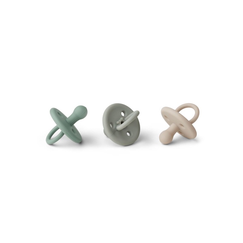 LIEWOOD, smoczek 3 sztuki,  Paula pacifier 3-pack - Peppermint multi mix