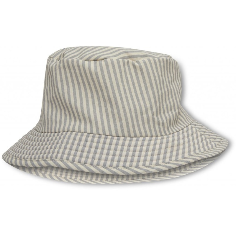 KONGES SLOEJD, kapelusz ASTER BUCKET HAT - LIGHT BLUE STRIPE