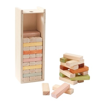 Kids Concept Gra Jenga Wieża Drewniana Klocki