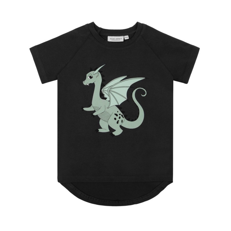 Dear Sophie t-shirt ciemny smok 74-80