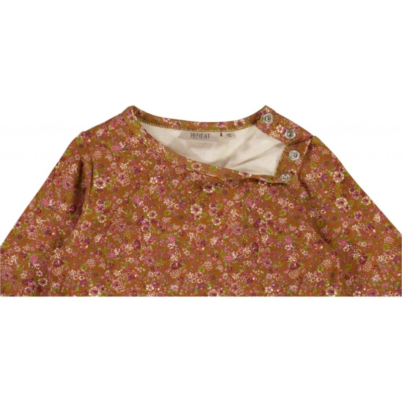 WHEAT, sukienka Dress Astrid bronze flowers 68-92  
