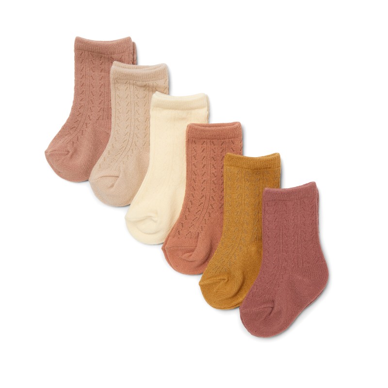 KONGES SLOEJD skarpetki POINTELLE 6 par, SAHARA SHADES