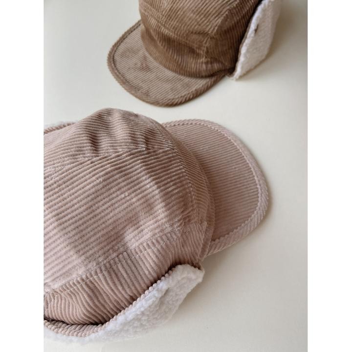 KONGES SLOEJD czapka zimowa z daszkiem, spencer winter cap - breen