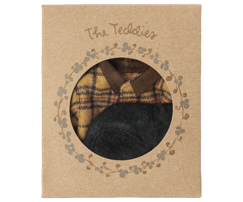 MAILEG ubranko dla misia, Woodsman jacket and hat for Teddy dad