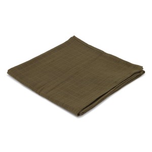 Konges Sloejd, otulacz muślinowy duży BIG MUSLIN SWADDLE FIR GREEN