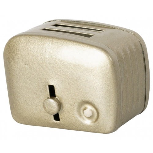 Maileg toster srebrny Miniature toaster & bread - Silver