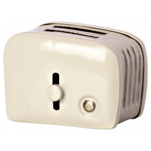 Maileg toster biały Miniature toaster & bread - Off white