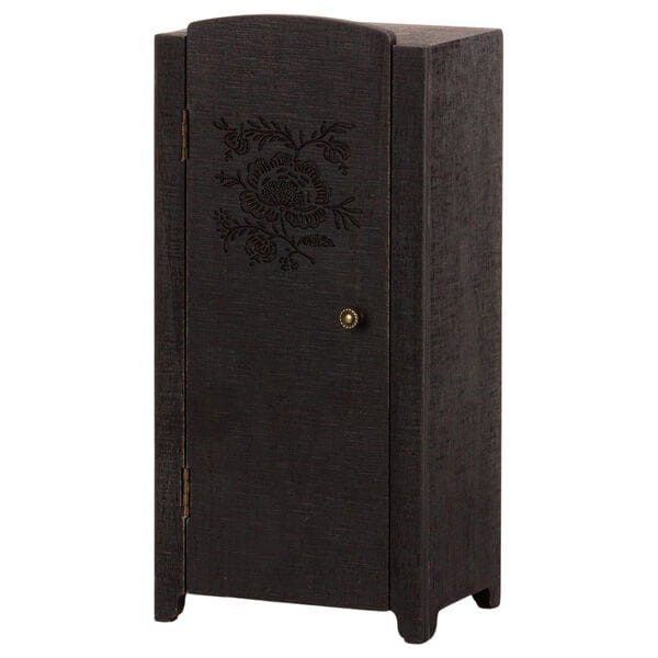Maileg, drewniana szafa antracytowa Miniature closet - Anthracite
