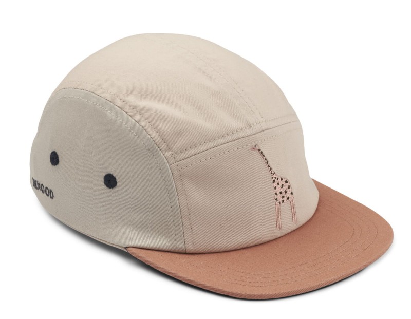 Liewood, czapka z daszkiem Danny Giraffe/Rose multi mix