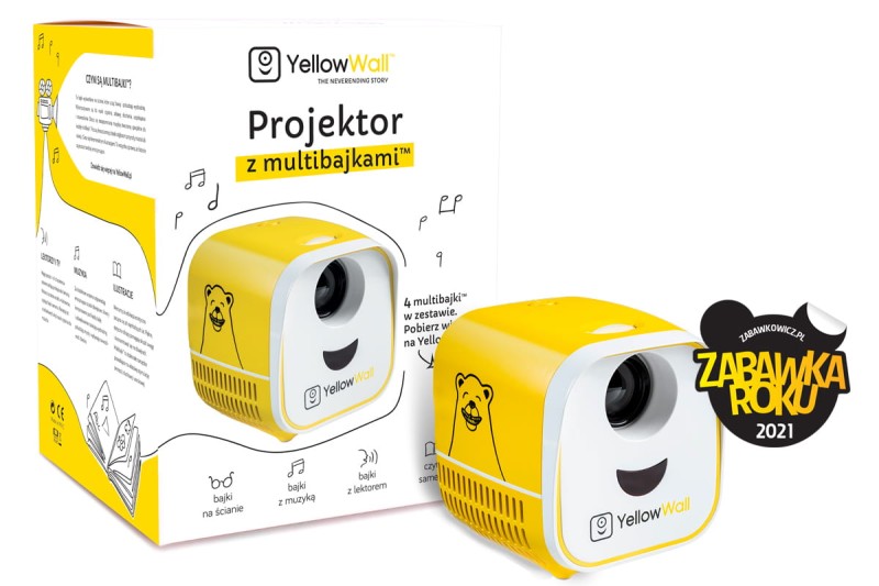 YellowWall projektor + 4 multibajki