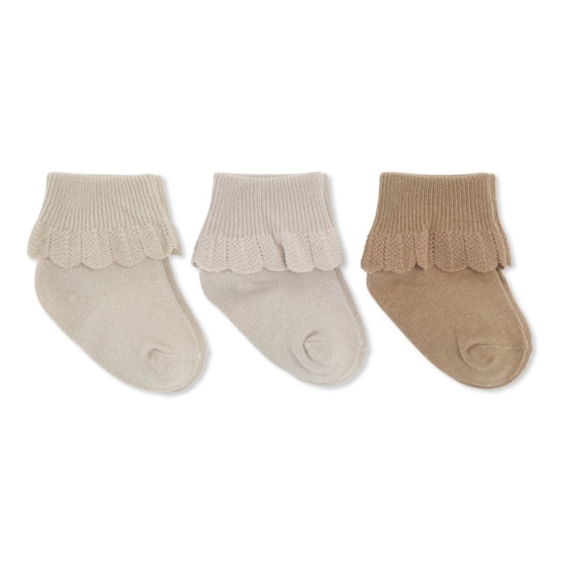 KONGES SLOEJD skarpetki  3 pary, 3 PACK LACE SOCKS TUSCANY