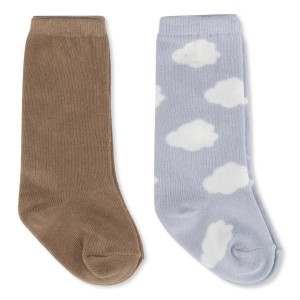 KONGES SLOEJD skarpetki 2 pary, 2-PACK JACQUARD KNEE SOCKS LAUREL OAK