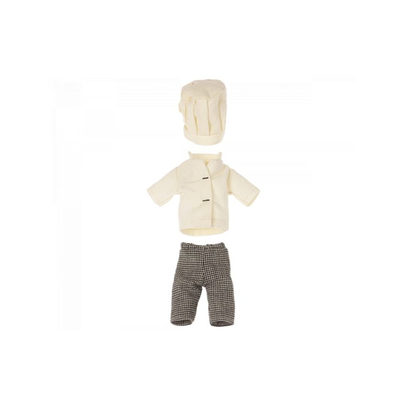 MAILEG ubranko dla kucharza, CHEF CLOTHES FOR MOUSE