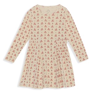 Konges Sloejd klasyczna sukienka VINTAGE FLORAL RED