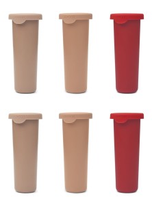 LIEWOOD, stalowe formy lodowe Gianni 6 Pack - Apple red multi mix