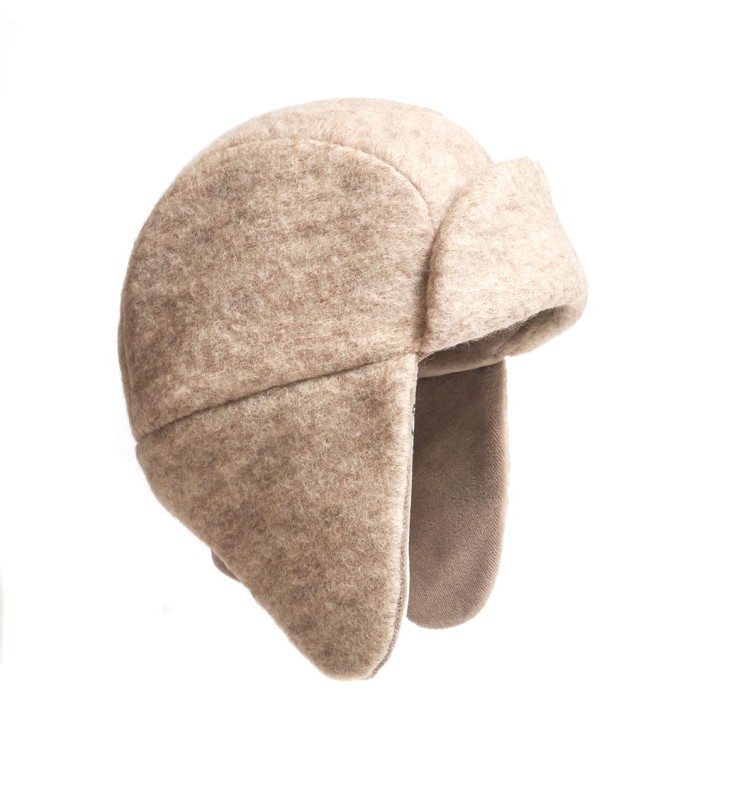 HUTTELIHUT czapka Miut z wełny sand