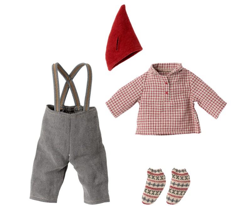 MAILEG ubranko świąteczne dla myszki medium, Christmas clothes, Medium mouse - Boy