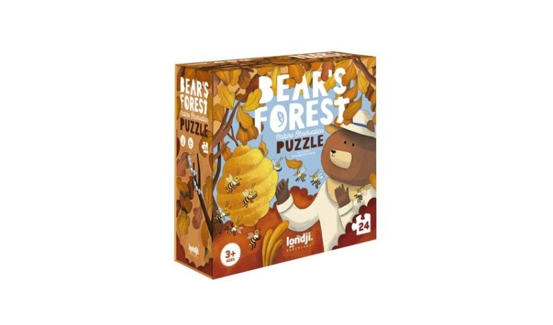 Londji Puzzle z grą obserwacyjną Bear's Forest