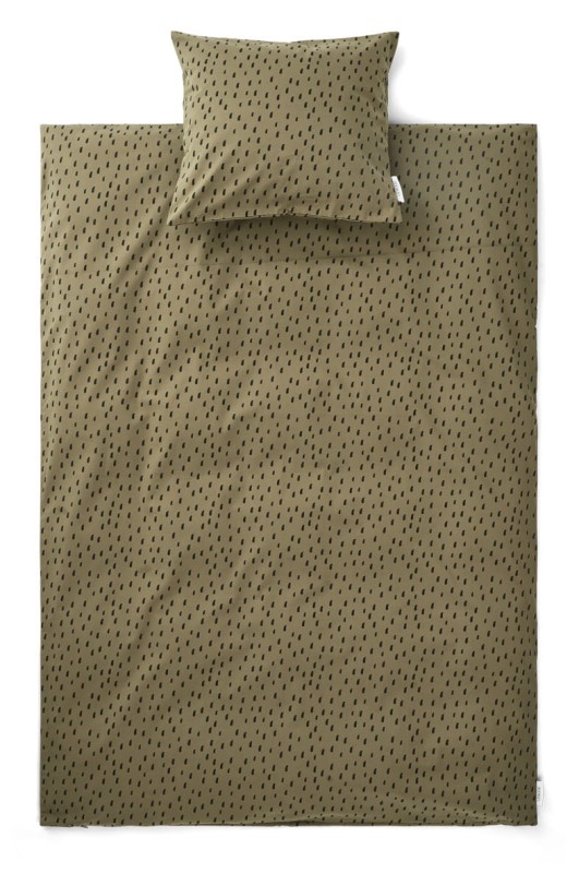 Liewood pościel 140x200 Graphic stroke/khaki