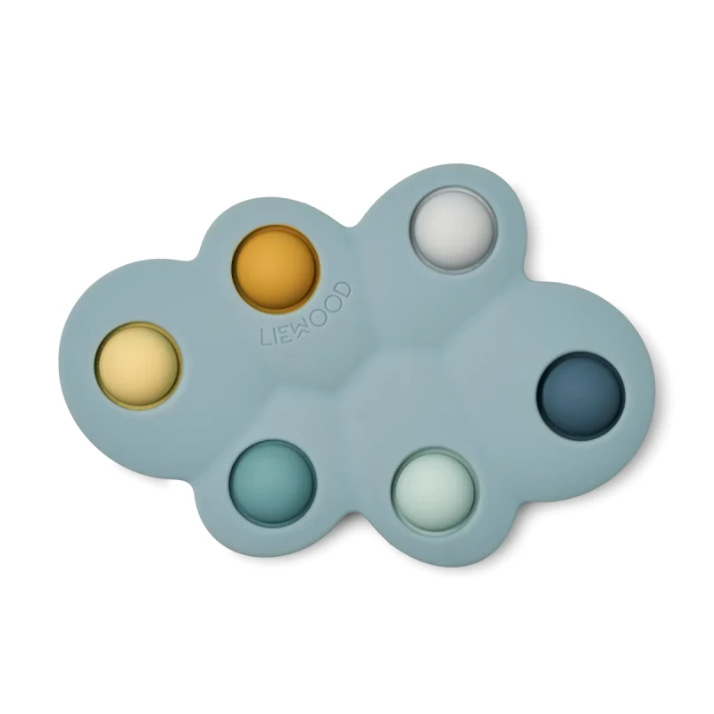 Liewood zabawka sensoryczna Anne pop it toy chmurka Whale blue mix