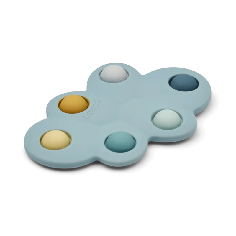 Liewood zabawka sensoryczna Anne pop it toy chmurka Whale blue mix