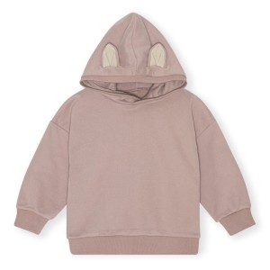 KONGES SLOEJD, bluza z kapturem i uszami Lou Lavender Mist