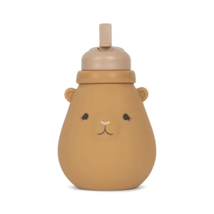 Konges Sloejd silikonowa butelka Teddy Almond