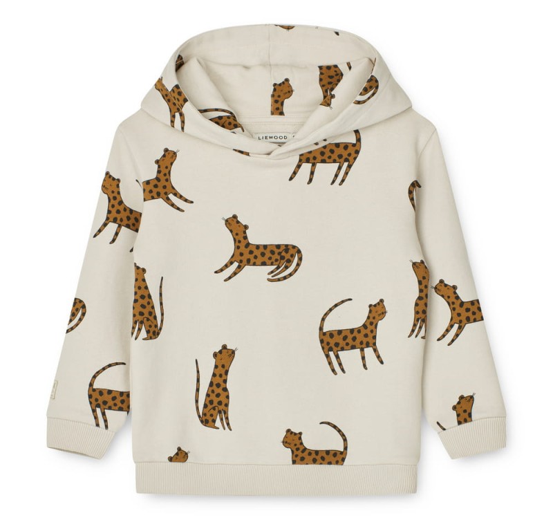 LIEWOOD, bluza z kapturem Hildur Leopard / Sandy