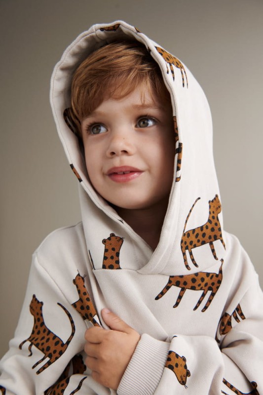 LIEWOOD, bluza z kapturem Hildur Leopard / Sandy