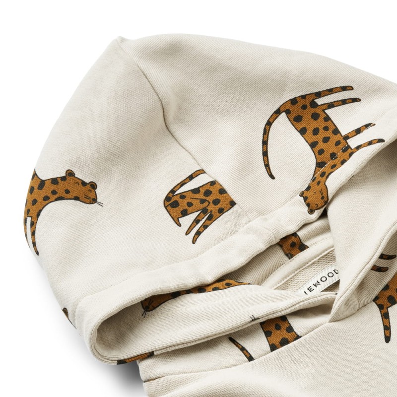 LIEWOOD, bluza z kapturem Hildur Leopard / Sandy