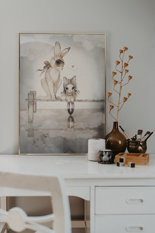 MRS MIGHETTO PLAKAT,  OK HELLO MISS JULIA 50x70 cm