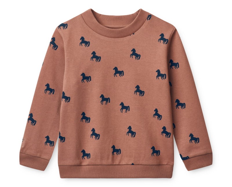 Liewood, bluza Thora horses / dark rosetta