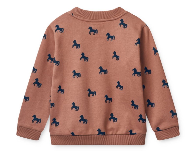 Liewood, bluza Thora horses / dark rosetta