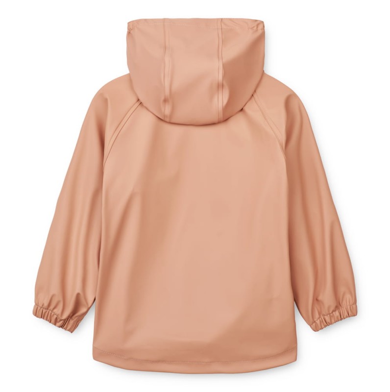 Liewood kurtka przeciwdeszczowa z odpinanym kapturem Moby/Melodie Tuscany rose