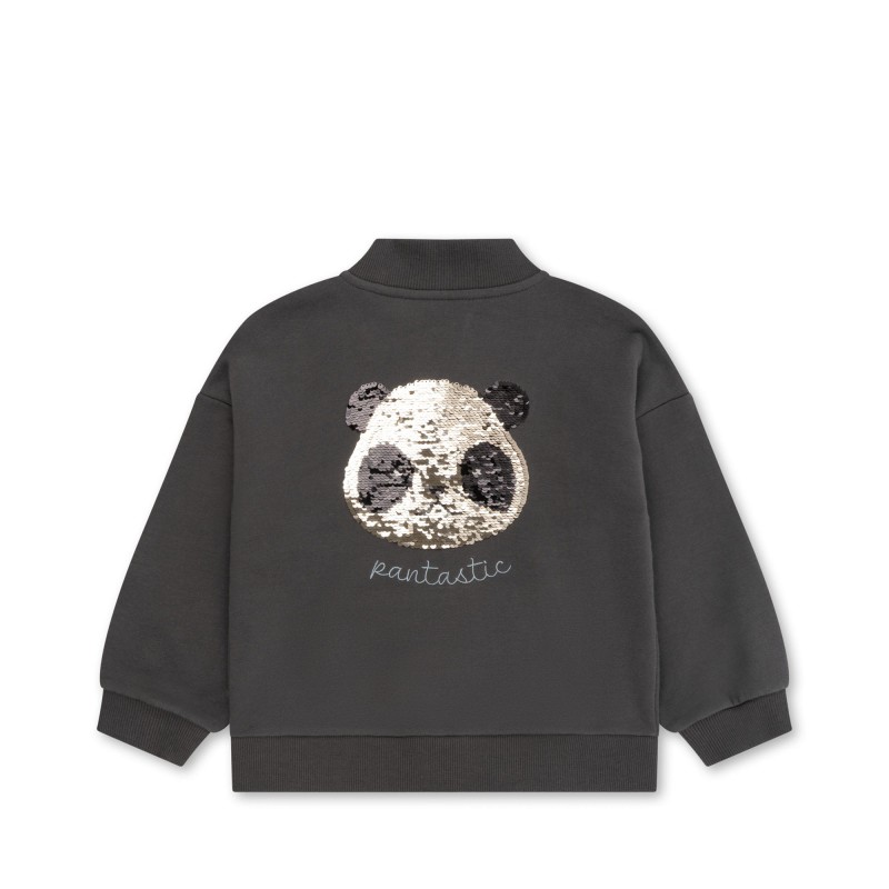 KONGES SLOEJD, bluza bomberka Lou panda z cekinami Magnet 86