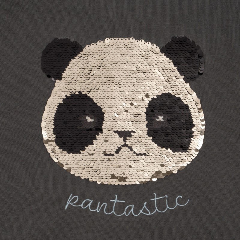 KONGES SLOEJD, bluza bomberka Lou panda z cekinami Magnet 86