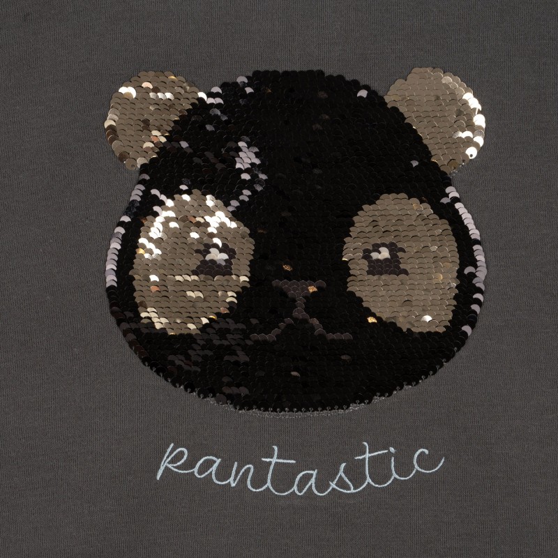 KONGES SLOEJD, bluza bomberka Lou panda z cekinami Magnet 86