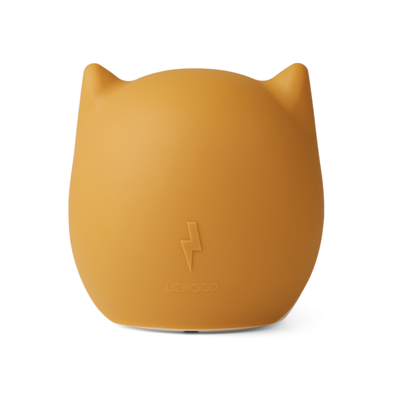 LIEWOOD, lampka nocna silikonowa Superhero golden caramel