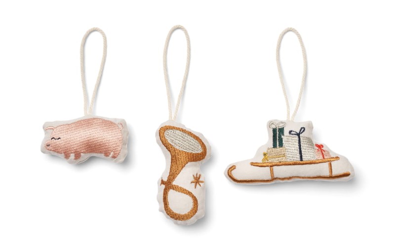 Liewood ozdoby świąteczne 3pack christmas mix