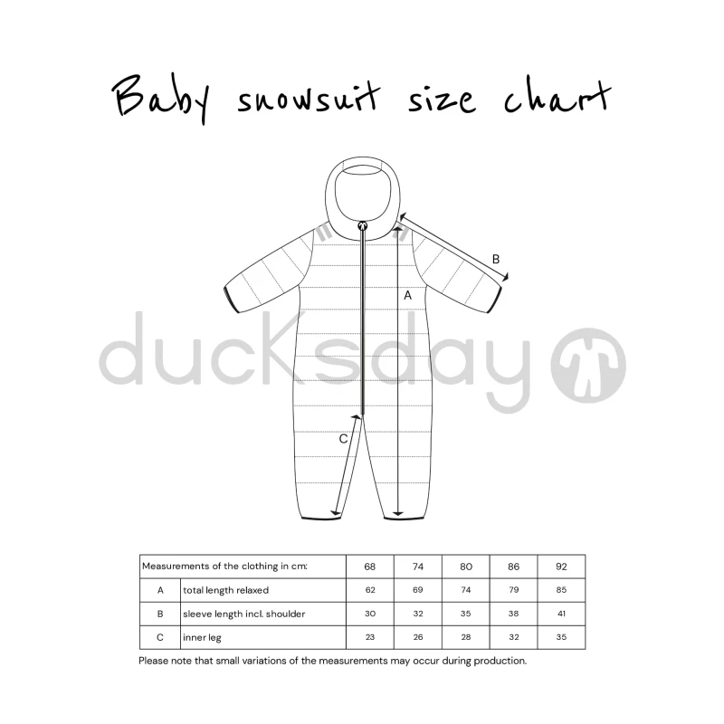 Ducksday Kombinezon zimowy dla dziecka Baby snowsuit Manu