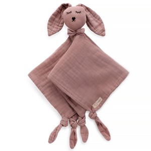 Yosoy Doudou pierwsza muślinowa przytulanka Dusty pink
