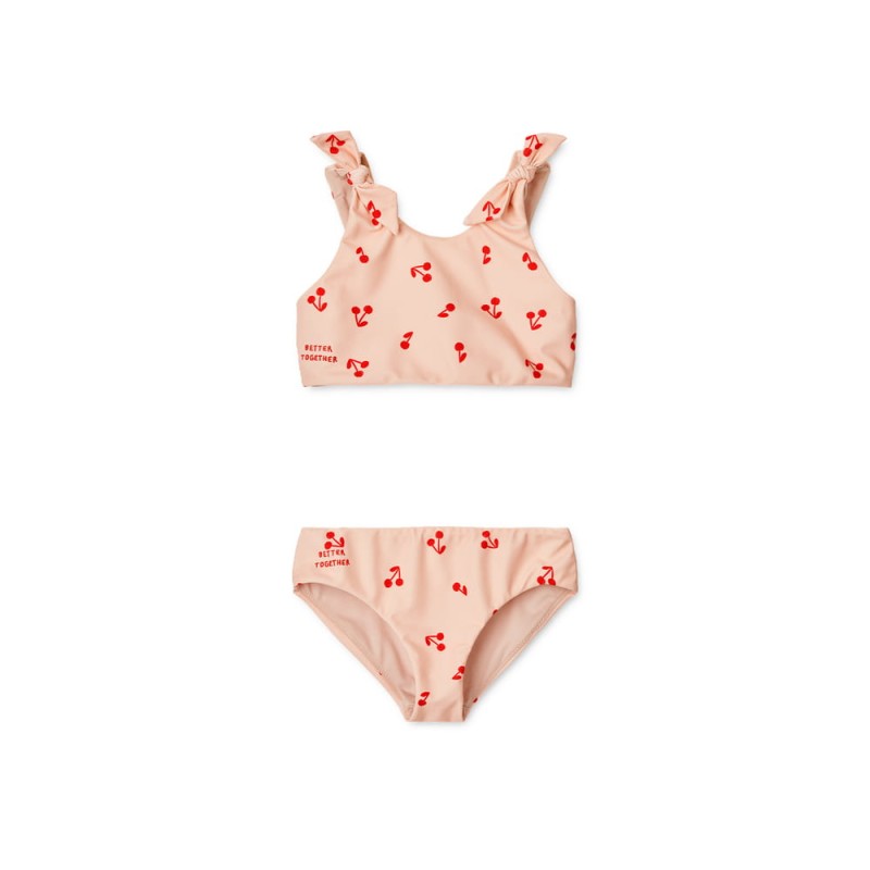 LIEWOOD kostium kąpielowy, bikini dziecięce Cherries / Apple blossom